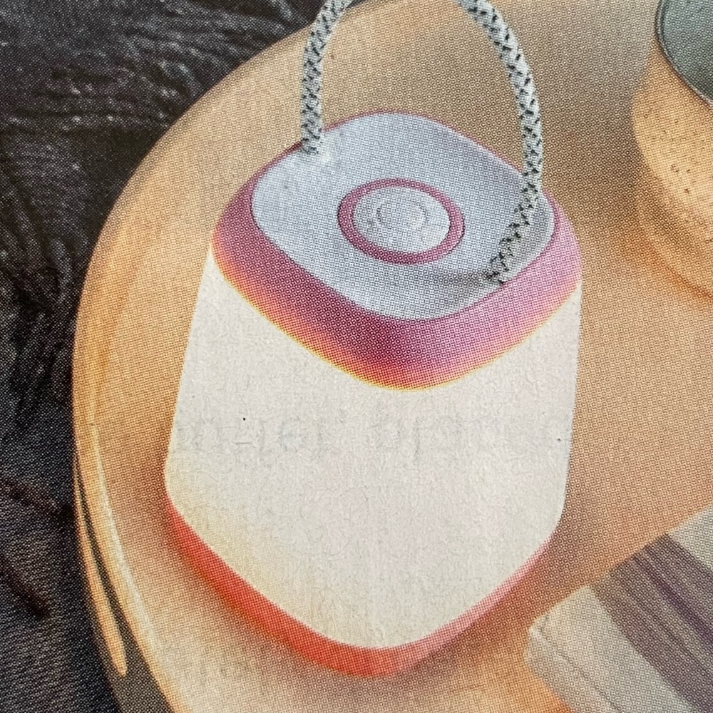 Indoor/Outdoor Mini LED Lantern White/Pink
